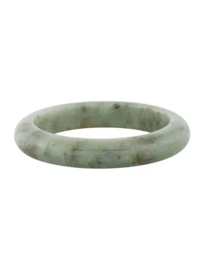 Pre-owned Bracelet Jadeite Bangle, 6.5" In Multi