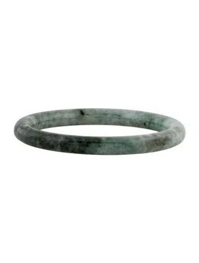 Pre-owned Bracelet Jadeite Bangle, 7.25" In Multi
