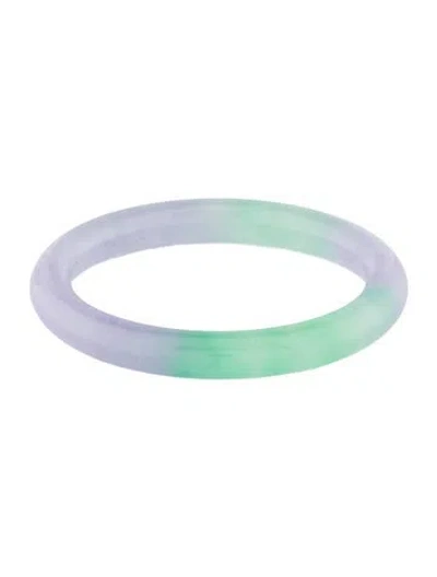 Pre-owned Bracelet Jadeite Bangle , 6.75" In Multi
