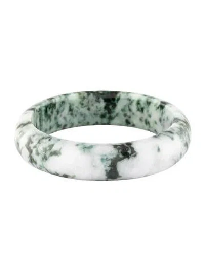 Pre-owned Bracelet Jadeite Bangle , 6.75" In Multi