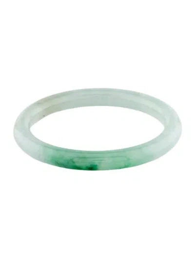 Pre-owned Bracelet Jadeite Bangle , 7" In Multi