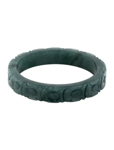 Pre-owned Bracelet Jadeite Bangle , 7.5" In Multi
