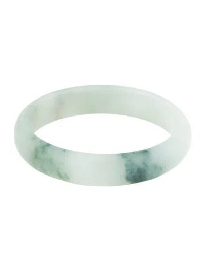 Pre-owned Bracelet Jadeite Hololith Bangle, 7.25" In Multi