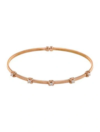 Pre-owned Bracelet Modani Jewels 14k Diamond Flex Cuff , 7" In Multi