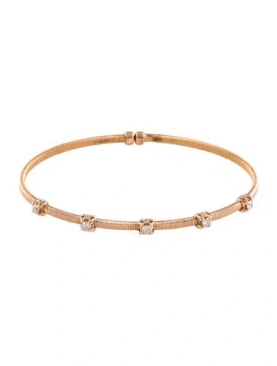 Pre-owned Bracelet Modani Jewels 14k Diamond Flex Cuff , 7" In Multi
