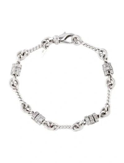 Pre-owned Bracelet Pepi Diamond Station , 6.75" In Multi