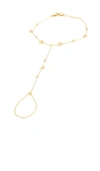 Bracha Bella Hand Chain In Gold