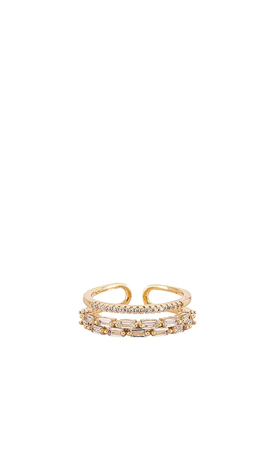 Bracha Clara Baguette Ring In Gold