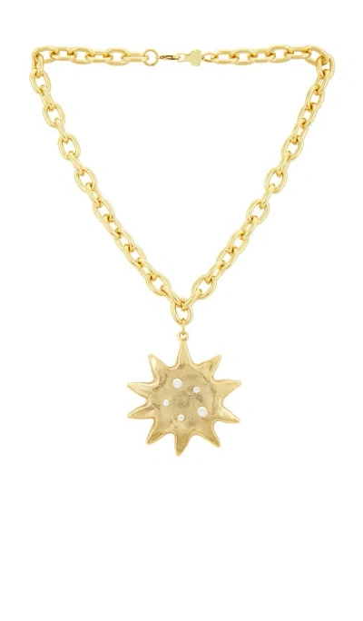 Bracha Gilded Sun Necklace In Neutral