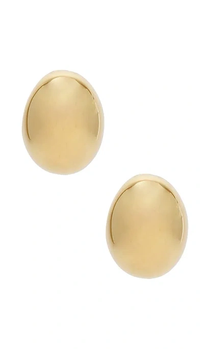 Bracha Jenny Dome Earrings In Gold