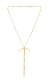 Bracha Lainey Bow Lariat Bolo In 金色