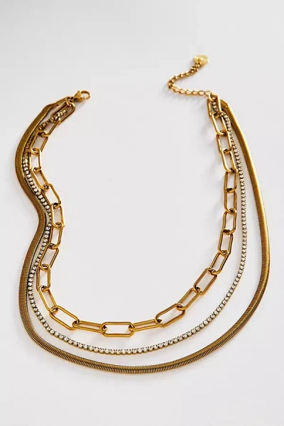 Bracha Lexie Layered Necklace In Gold