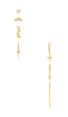 Bracha London Earring Stud Set In Gold