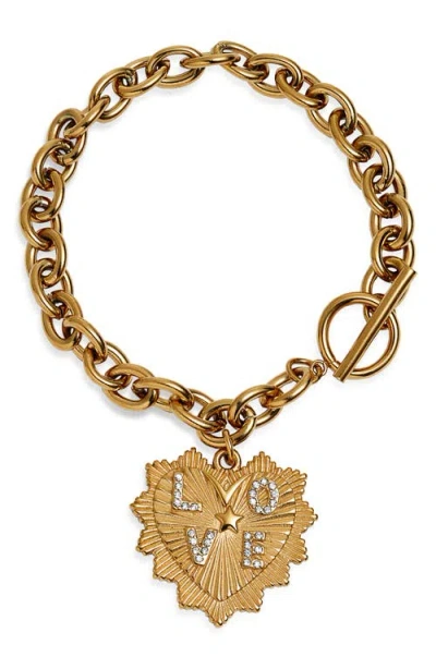Bracha Monty Heart Bracelet In Gold
