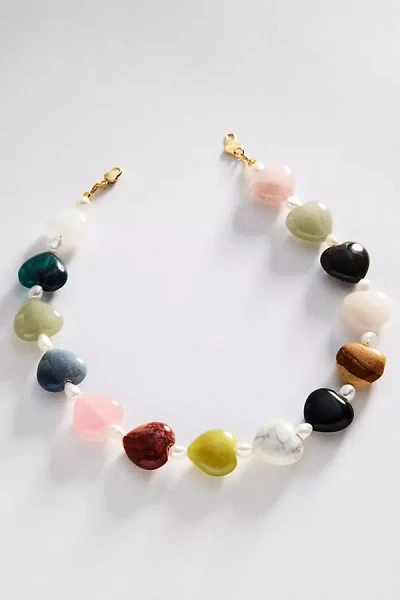Bracha Murphy Heart Necklace In Multi