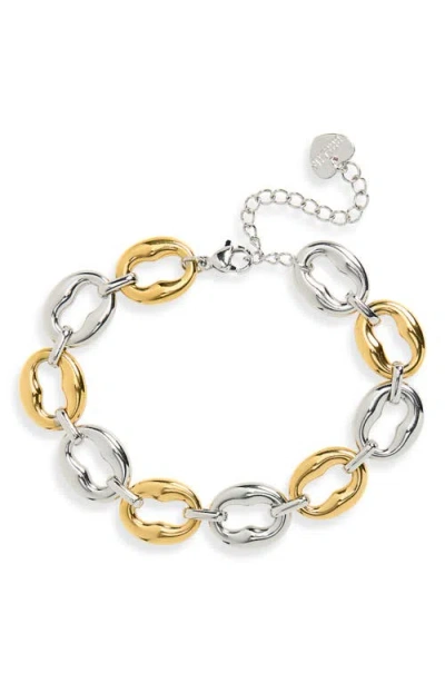 Bracha Ollie Link Bracelet In Gray