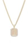 Bracha Royal Initial Card Necklace