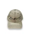 Bradford Row Men's Neutrals Washed Dad Cap Sandstone In Black/gray