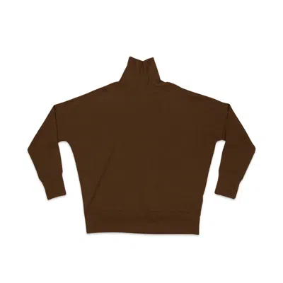 Bradford Row Men's The Don Dolman Turtleneck In Saddle Brown