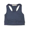 Bradford Row Women's Gia Racer Crop -  Heather Blue In Blue