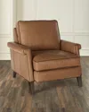 Bradington-young Emerysen Leather Club Chair In Khaki