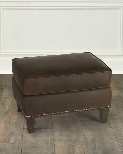 Bradington-young Carlee Leather Ottoman
