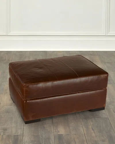 Bradington-young Eliana Leather Ottoman