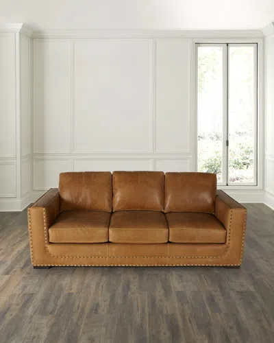 Bradington-young Peralta Leather Sofa, 87"