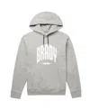 Brady Men's  Gray Varsity Pullover Hoodie In Gray