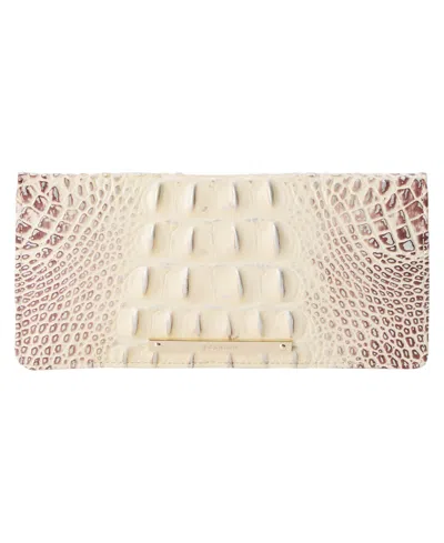 Brahmin Adelle Ombre Melbourne Embossed Leather Wallet In Ginger Melbourne Ombre