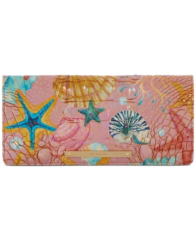 Brahmin Adelle Ombre Melbourne Embossed Leather Wallet In Starlight Ombre Melbourne