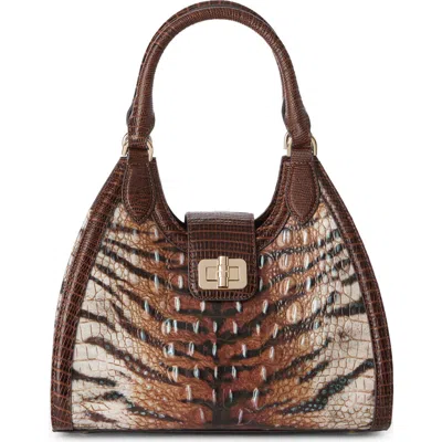 Brahmin Adrian Croc Embossed Leather Shoulder Bag
