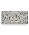 Brahmin Ady Alden Road Leather Continental Wallet In Gray