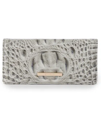 Brahmin Ady Alden Road Leather Continental Wallet In Gray