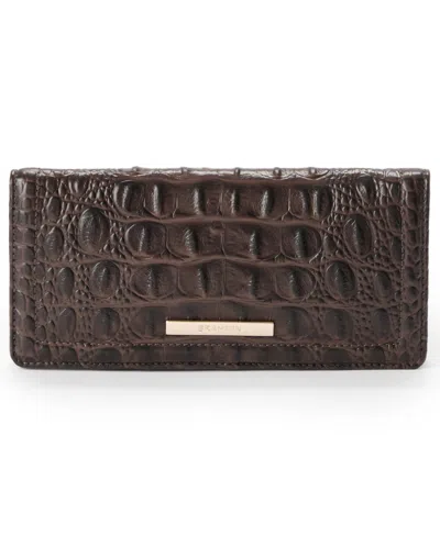 Brahmin Ady Alden Road Leather Continental Wallet In Brown