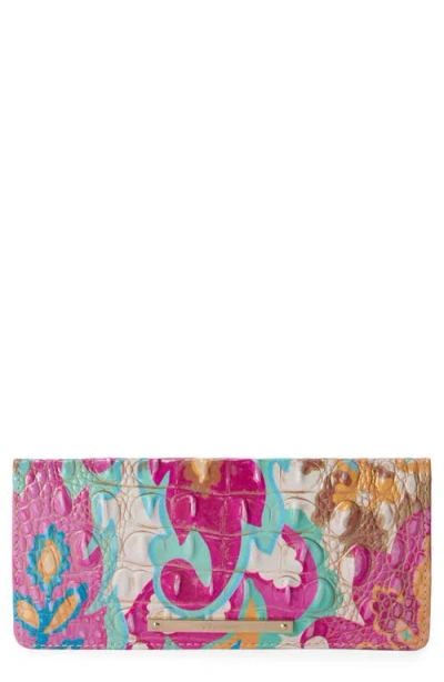 Brahmin 'ady' Croc Embossed Continental Wallet