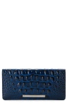 Brahmin 'ady' Croc Embossed Continental Wallet