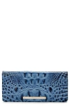 Brahmin Ady Leather Wallet In Blue Seren