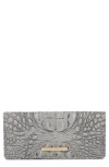 Brahmin 'ady' Croc Embossed Continental Wallet In Fairestgrey