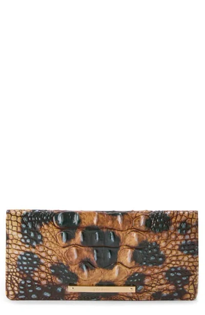 BRAHMIN BRAHMIN ADY CROC EMBOSSED LEATHER WALLET