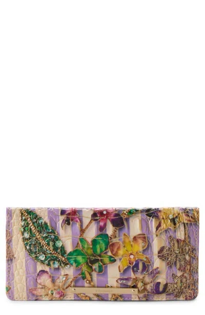 Brahmin Ady Croc Embossed Leather Wallet