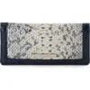Shop Brahmin Ady Embossed Leather Continental Wallet In Anchor