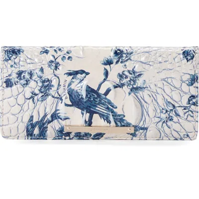Brahmin Ady Embossed Leather Continental Wallet In Songbird