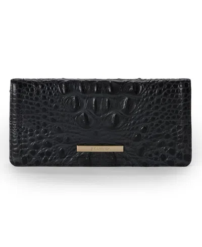 Brahmin Ady Leather Continental Wallet In Black