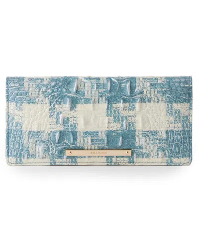 Brahmin Ady Leather Magnetic Bifold Wallet In Blue