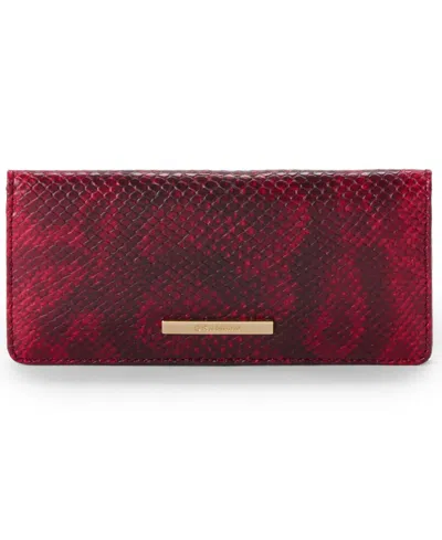 Brahmin Ady Leather Wallet In Red