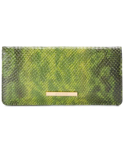 Brahmin Ady Leather Wallet In Green
