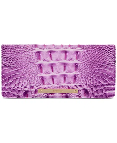 Brahmin Ady Leather Wallet In Lilac Esse