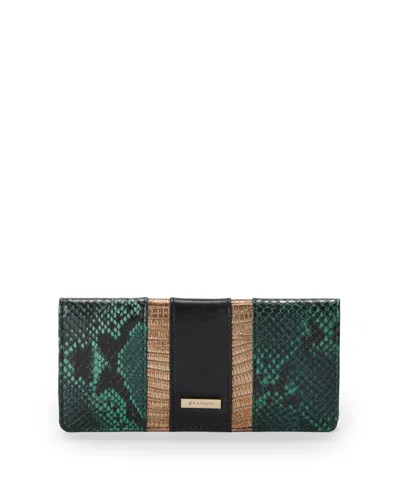 Brahmin Ady Magnetic Closure Wallet In Green
