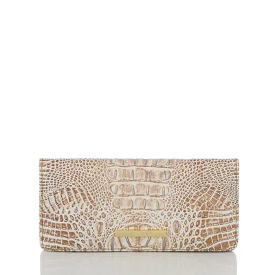 Brahmin Ady Ombre Melbourne Embossed Wallet In Birch